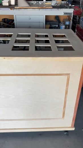 ✨mobile charcuterie cart build complete, going to show the painting...