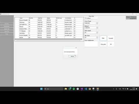C# Stok Takip ve Satış Otomasyonu | N-Katmanlı Mimari & MySQL Proje Sunumu