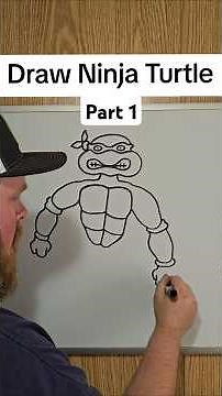 how to draw a Ninja turtle