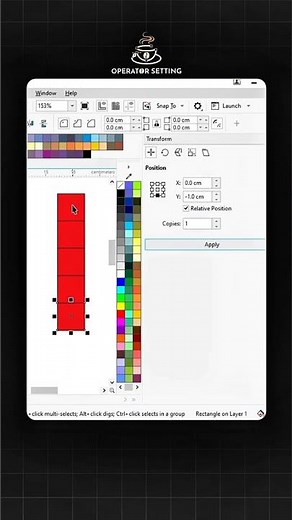 How to duplicate objects in CorelDraw #CorelDraw #OperatorSetting #CorelDrawTutorial #DesignTips