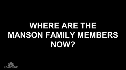 Where Are the Manson Family Members Now?