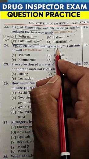 UPSC Drug Inspector Exam MCQ Questions😍✍️🎯Drug Inspector MCQ Practice | DI Exam Books #druginspector