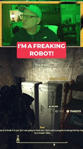 In this shocking clip from Fallout 76, a robot reveals its true intentions of cheating to get the loot first! Watch as honesty takes a twist in the wasteland. Are you ready for the truth?#Fallout76 #Gaming #RobotRevelation #Loot #GamerConfessions #fallout76 #fallout76gaming #fallout76gameplay #fallout76etsplay #falloutseries #fallout #openworldgames #gamingyoutuber #wastelandadventures #vaultdweller #postapocalypticgaming #newgamerun #gamingcommunity #rpggaming #rookie #beginners #n