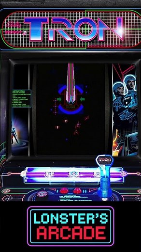 TRON Cabinet One Credit Speedrun - All Four Rounds #arcade #classicgames #tron