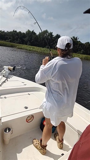 Get Busy Fishing Pathfinder found a few today. The lady with the broke finger showed the boys how it's done. Call Capt. Jeff or Capt Jacob fall fishing and flounder season are coming fast. Bull reds near shore king mackerel. | Ocean Isle Fishing Center