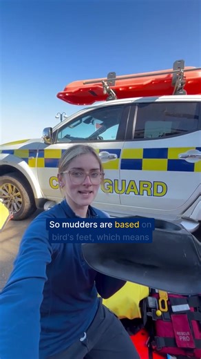 83K views · 1.2K reactions | Coastguard Rescue Officers Charlotte and Jem show their mud kits and explain how they’re used during a mud rescue. If you’re ever stuck in mud, lean back and spread your weight. Stop other people from trying to help they might get stuck too. Here's the gear the team will bring to rescue you 量 In an emergency at the coast, call 999 and ask for the Coastguard. #HMCoastguard #MudRescue | Maritime and Coastguard Agency | Facebook