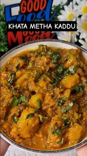🎃 Khata Meetha Kaddu Recipe | Sweet & Tangy Pumpkin Sabzi | #Shorts