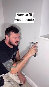 How to fill in a crack so it doesn’t come back! #fillcracks #stillhere #decorating #painting #diy | Kris Fox Devos