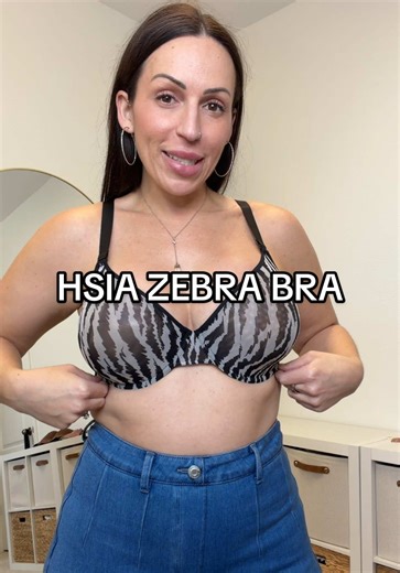 Comfortable Zebra Bra for Big Chests and Midsize Fashion
