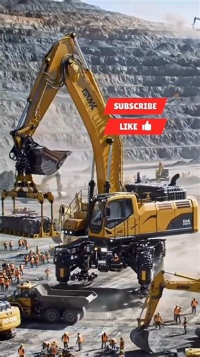 Monster Machines at Work #ExcavatorPower #ExtremeMachines #youtubeshorts #viral
