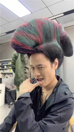 Powerful alien hairstyle #发型 #cosplay #罗福兴 #haircut