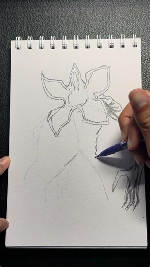 How To Draw a Demogorgon #art #fyp #demogorgon #strangerthings #drawing