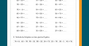 Addition und Subtraktion im Zahlenraum 100 000