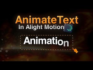 Smooth Text Animation in Alight Motion (Under 1 Minute)