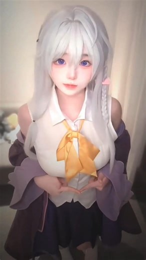 takisss #chinesegirl #douyin抖音 #cosplay #elaina #waifu #anime #elainakawaii #jj #cosplayelaina