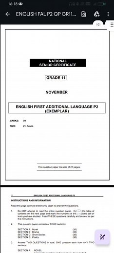 Grade 11 English Paper 2 Final Exam Guide