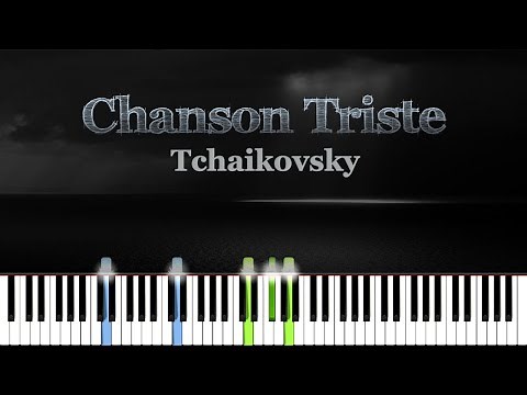 Chanson Triste Op. 40 No. 2 - Tchaikovsky | Piano Tutorial | Synthesia | How to play