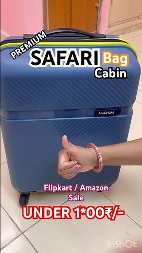 Best Cabin Trolley Bag | Amazon & Flipkart Sale 2025| Safari Magnum Small Cabin Suitcase Blue