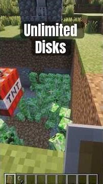 How to make unlimited disk farm in Minecraft.