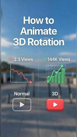 how to animate 3D rotation #shorts