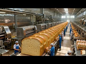 Inside a Bread & Bakery Factory: Full Production Process | From Dough to Packaged Bread
