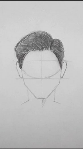 How I Draw Boy Hair - Easy Anime Hair Tutorial #shorts #animedrawing #animehair