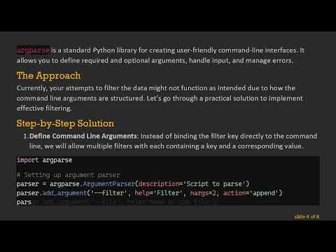 Mastering Argument Parsing in Python to Filter Student Information