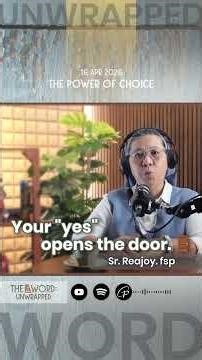 Your "yes" opens the door. 🚪✨ | The Word: Unwrapped