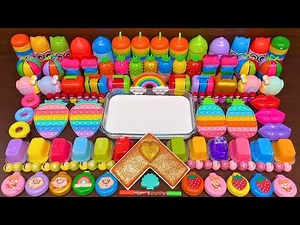 Mixing Random Things Into Glossy Slime – Relaxing ASMR Slime Sounds #66