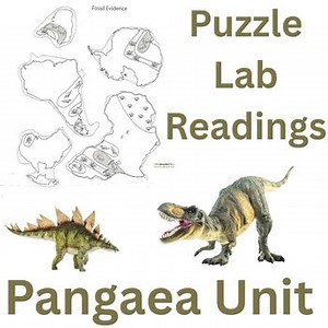 Plate Tectonics Unit Pangea Puzzle, Lab and Reading Middle School Science