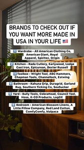 Adding USA-made to your life doesn’t mean replacing everything. It means being intentional when you can. Pick a category. Make one better choice. Repeat. 🇺🇸 | Stuff Made in the USA