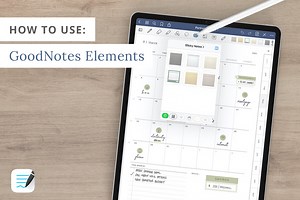 How to Save Digital Stickers with the Elements Tool in GoodNotes — Dash Planner