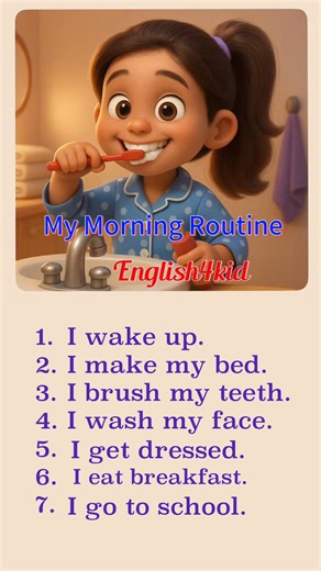 1.1M views · 23K reactions | My morning routine #morningroutine #fblifestyle | English4kid | Facebook