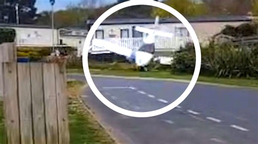 Light aircraft hits roof and crash lands in Isle of Wight holiday park