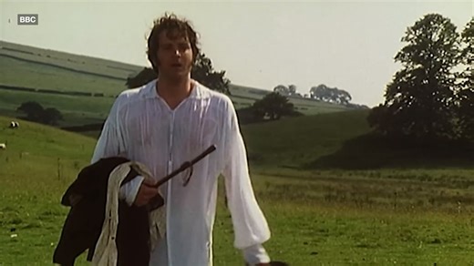 Colin Firth stars in iconic wet shirt scene