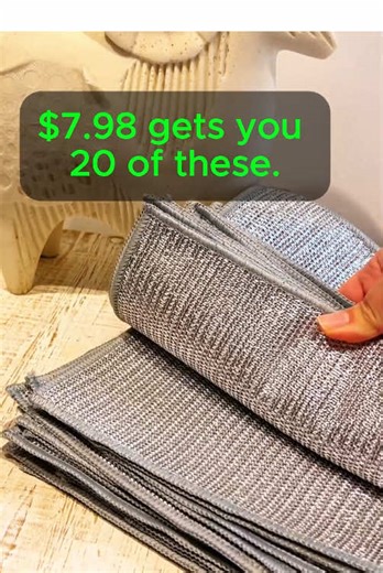 Still using steel wool? There's a better way. This reusable silver cloth tackles tough stains without scratching Don't wait—once this deal's over, it won't be this good. Tap the link now.#fyp #clean #tiktok #cleaning #home