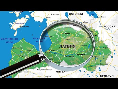 Подробная карта Латвии - Detailed map of Latvia
