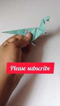 Origami Dinosaur Allosaures #paperfolding #paperart and art