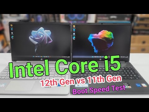HP Laptop i5 12th Gen Vs HP i5 11th gen Laptop Boot Speed Test