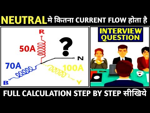 How To Calculate Neutral Current! 3 Phase Neutral Current Calculation! Unbalance Current Calculation