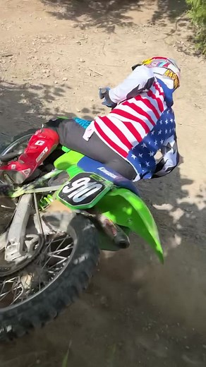 Had some fun giving this 1989 KX125 a workout! Looking forward to getting this thing all fixed up. What year KX125 was everyone’s favorite? #1989 #KX125 #kawasaki @Red Bull Motorsports @MotoSport.com