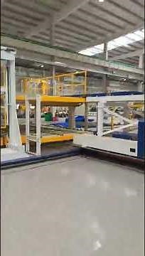 transformer core stacking system with loading trolley #transformermaking #trafo #corecutting