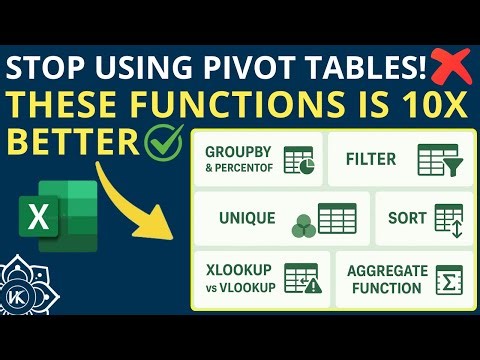Top 8 Excel Functions for Smart Data Analysis! ⚡📊