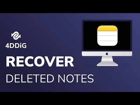 (4 Ways) How to Recover Deleted Notes on Mac with or without Backup? Updated 2022 | Tenorshare 4DDiG