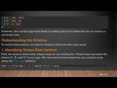 Merging Arrays in Ruby: How to Group Data by Letter with Zero Fallbacks