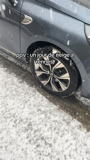 Un jour de neige à Rennes