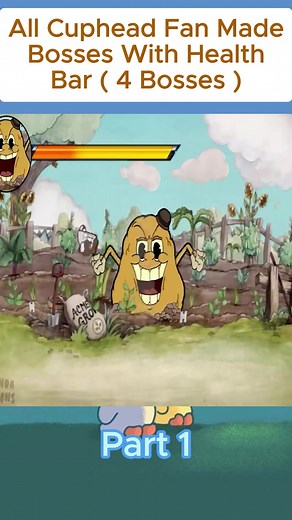 All Cuphead Fan Made Bosses With Health Bars: A Compilation of 4 Unique Bosses