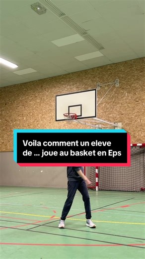 Voilà comme un élève de … joue au basket en Eps. Attend de voir le prof t’es pas prêt ! #baske #basketballtiktok #basketballchallenge #eps