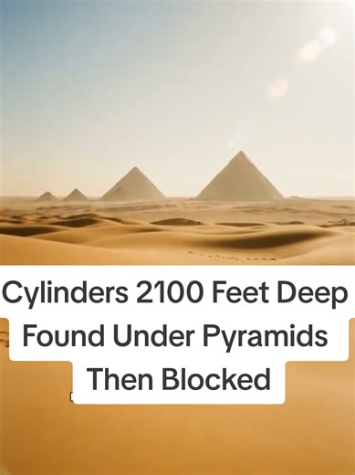 March 2025 scientists ground-penetrating radar detected structures beneath Giza plateau. Eight massive cylindrical shafts over 2100 feet deep deeper Empire State Building tall. Cylinders under Egyptian pyramids, 2100 feet deep structures Giza, underground city beneath pyramids, Egyptian government blocking excavation #PyramidCylinders #UndergroundEgypt #38000YearsOld #EgyptianCoverup