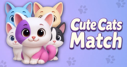 Cute Cats Match 🕹️ Play on CrazyGames